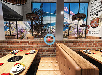 400平米火鍋店設(shè)計(jì)裝修全景案例效果圖